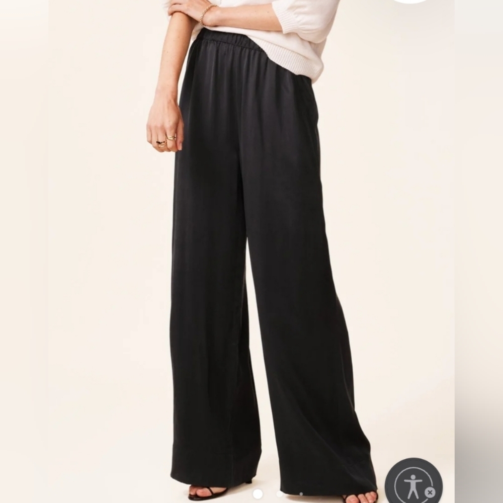 Lavender Brown Flowy Pants
